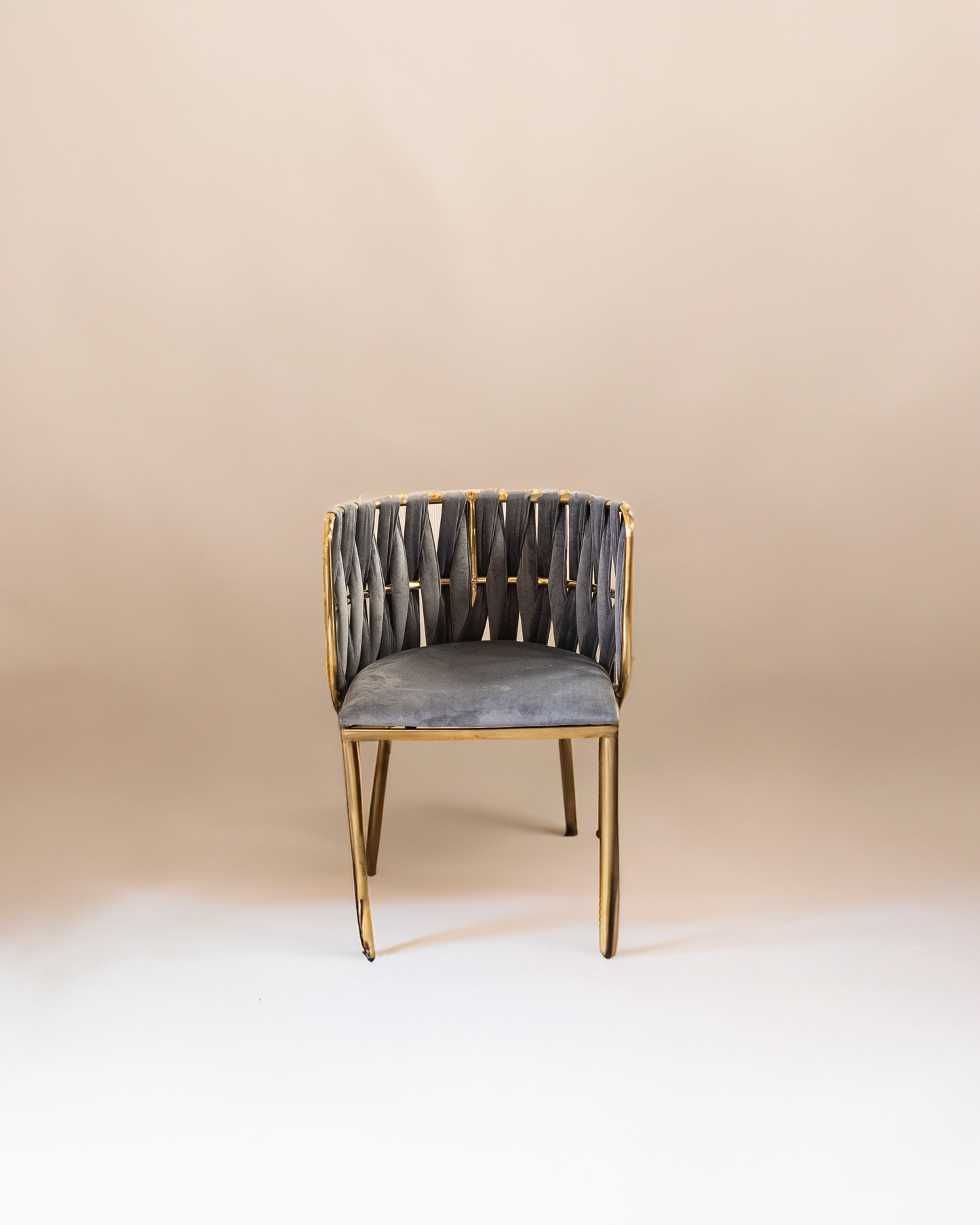 Silla Trenza Velvet Gris