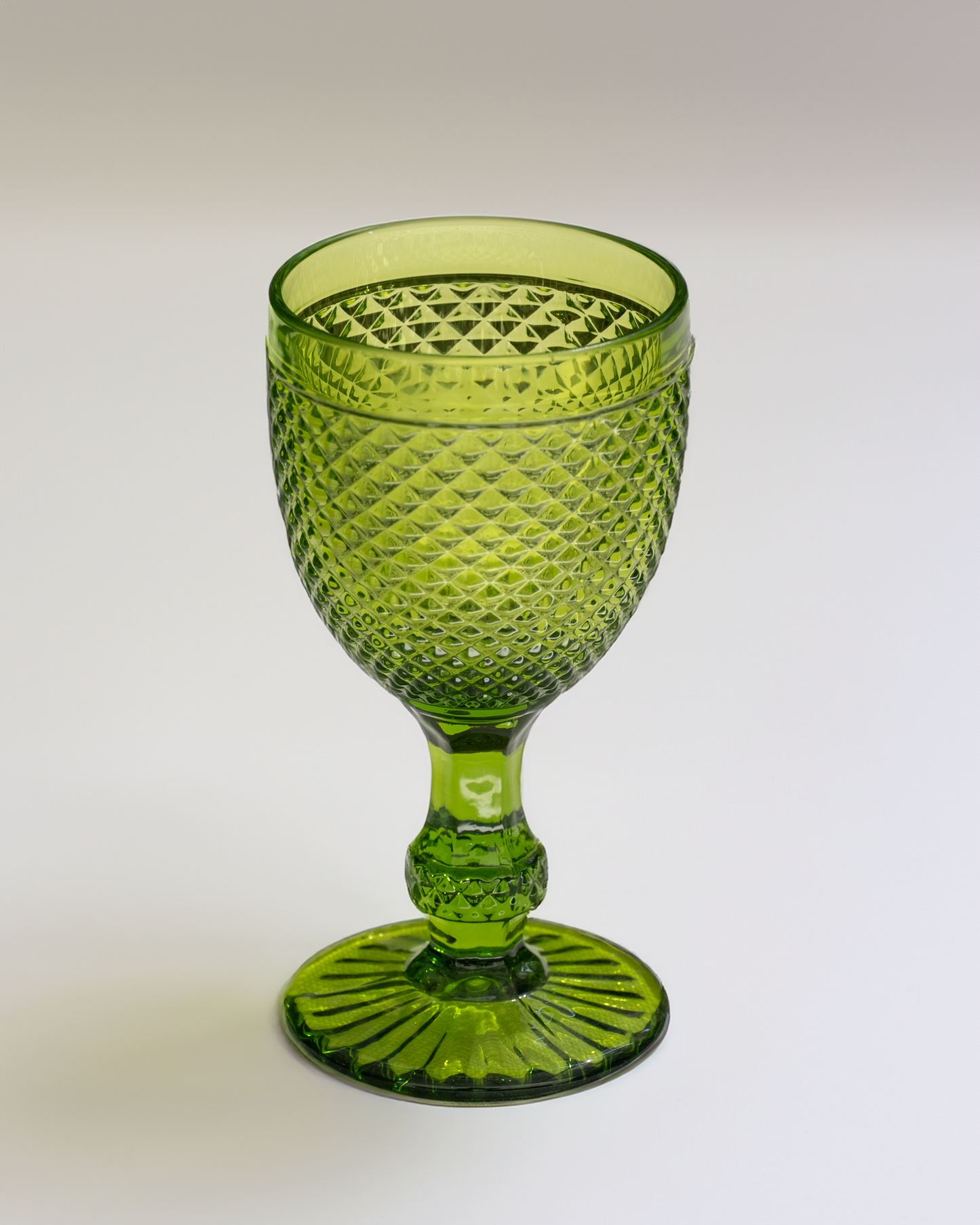 Copa verde limón diamante chico