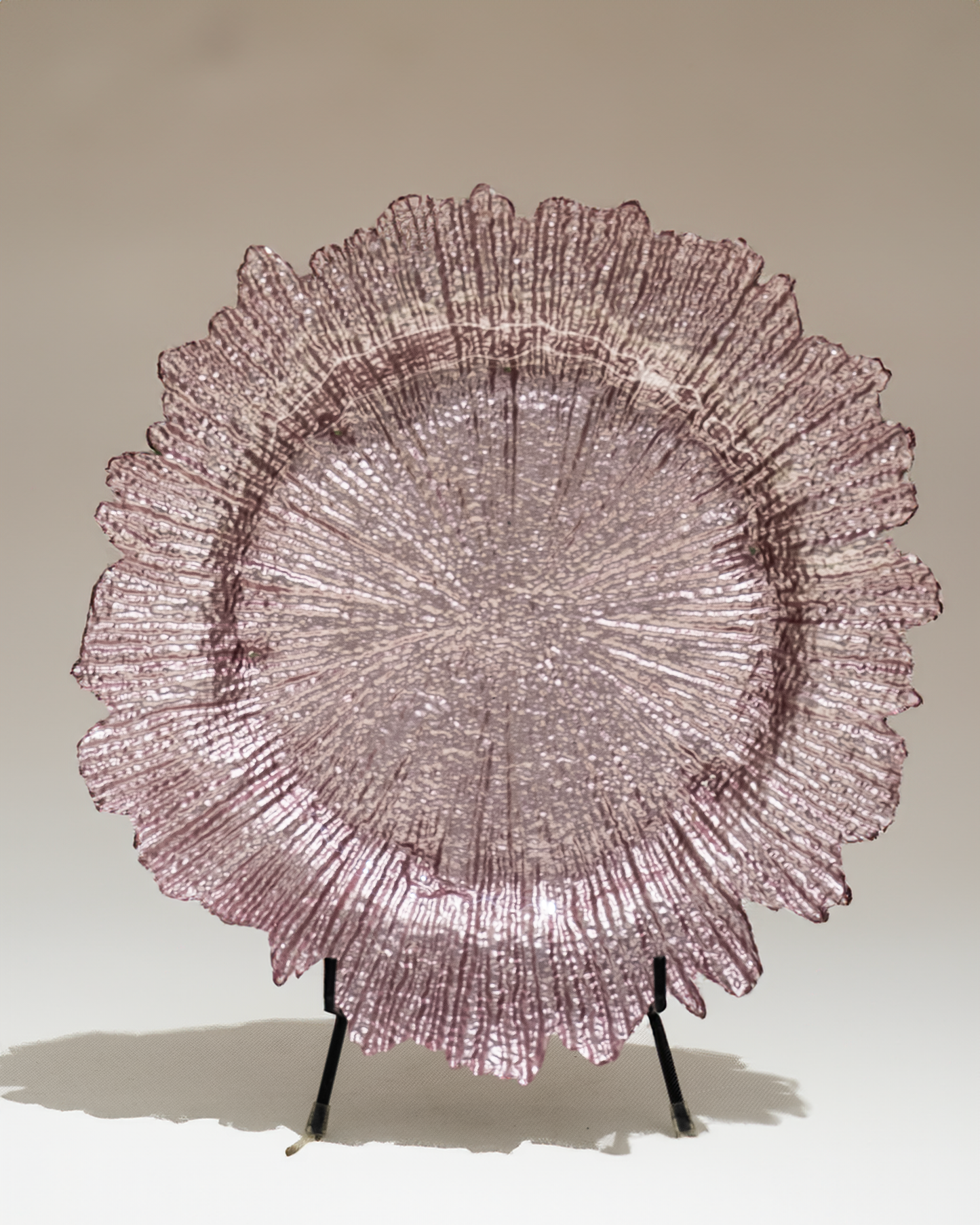 Bajo plato “Flor de loto Rosa”