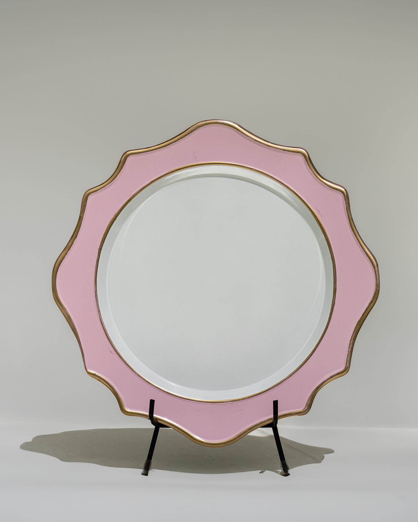 Bajo plato “Vintage rosa palo”