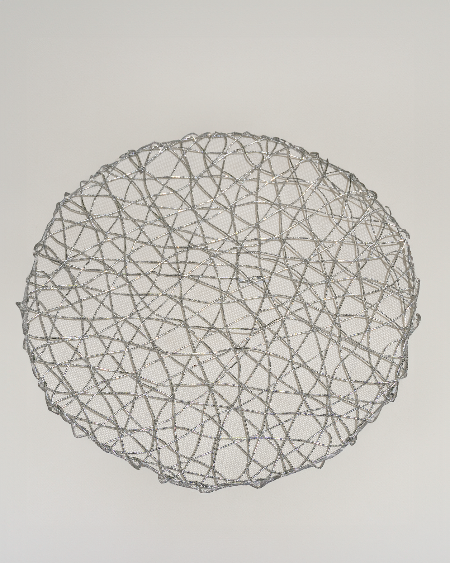 Bajo plato “Telaraña plata”