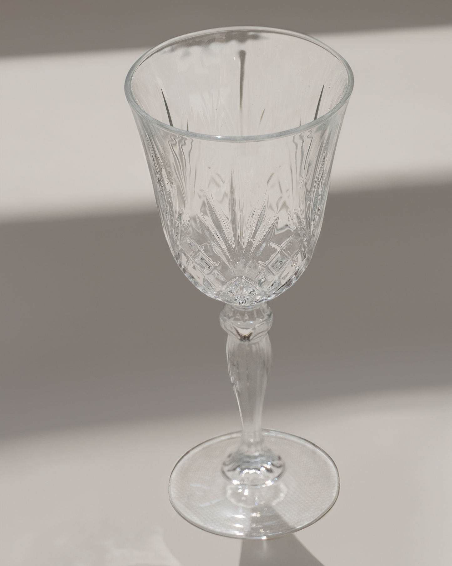 Copa vino blanco cristal cortado