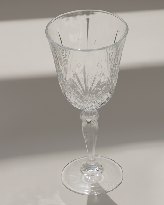 Copa vino blanco cristal cortado