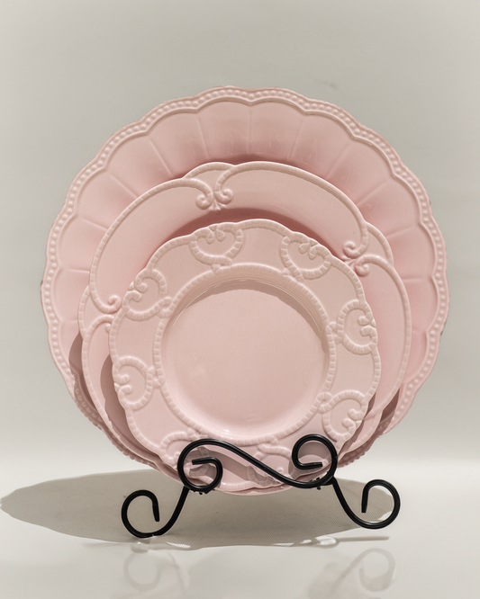 Set vajilla “Vizcaya Rosa” - Bajo plato