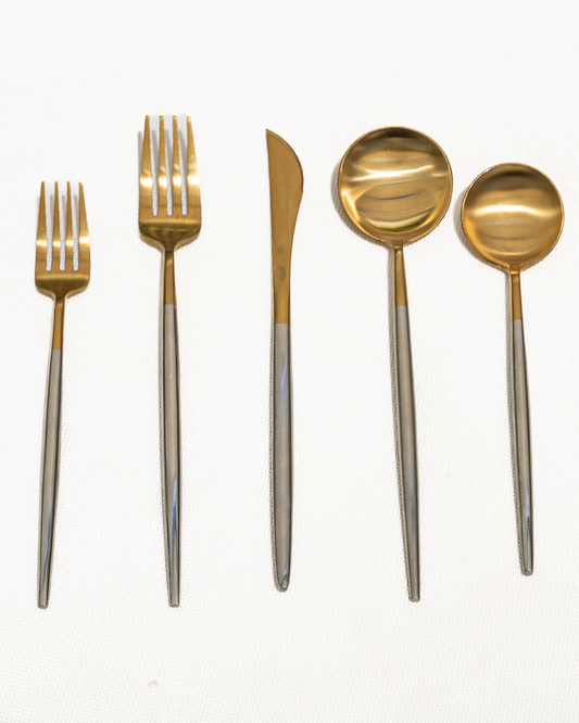 Cubiertos “Oro con plateado” - CC